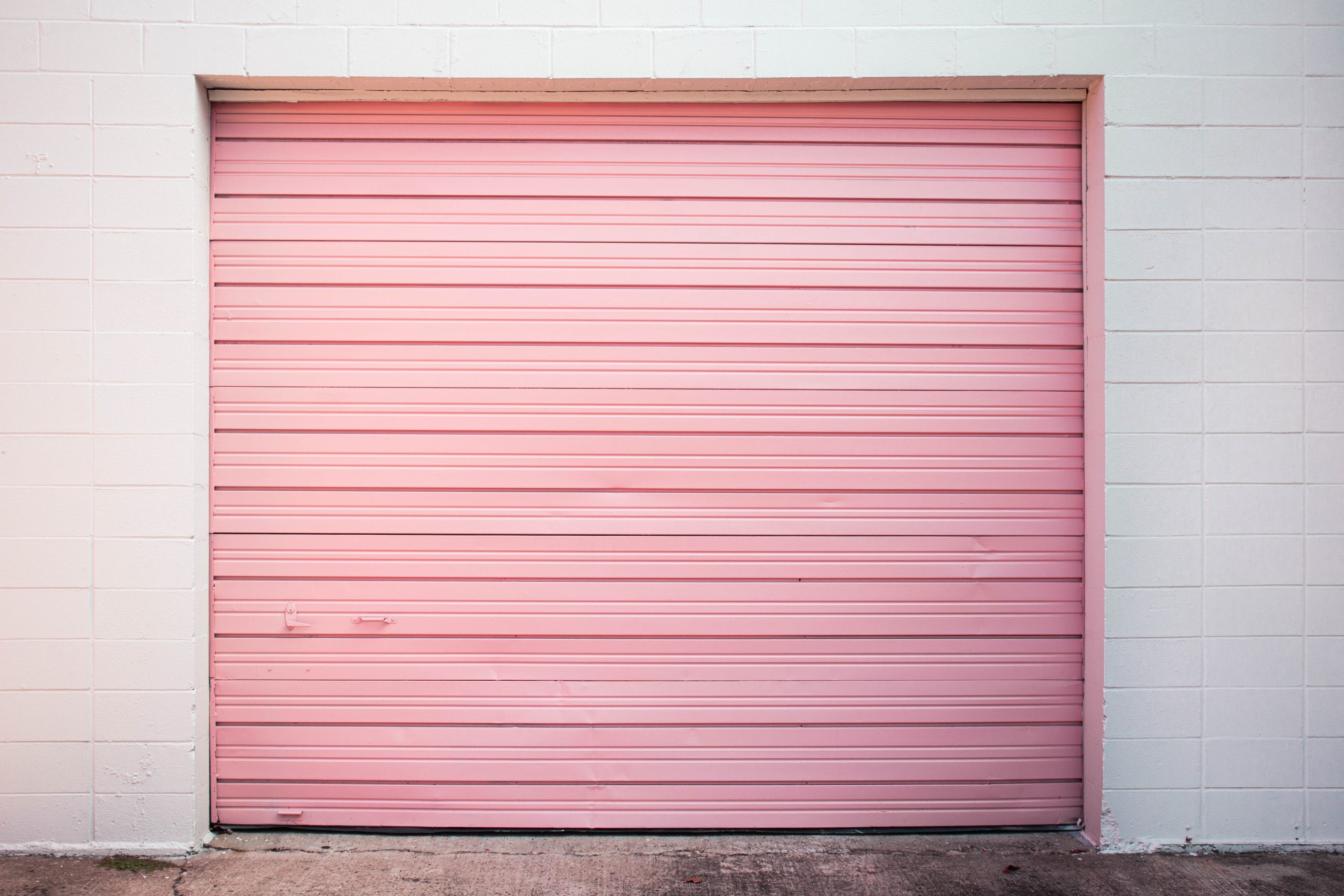 Pink Garage Door